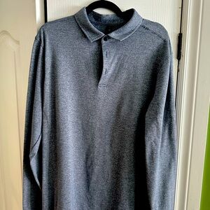 Lululemon blue/grey long sleeve collar - like new